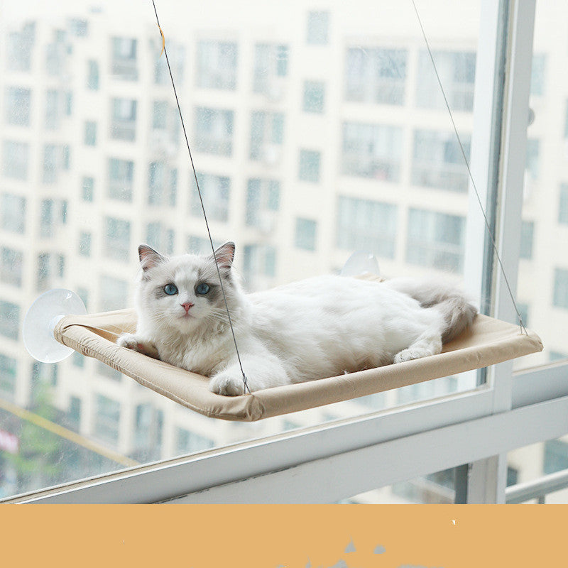 Mess-Free Cat Hammock for Sunny Window Lounging