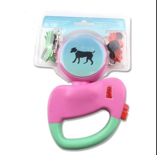 Stress-Free Dual Dog Leash with Retractable Control