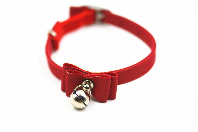 Charming Dog Collar with Bell & Bow Tie