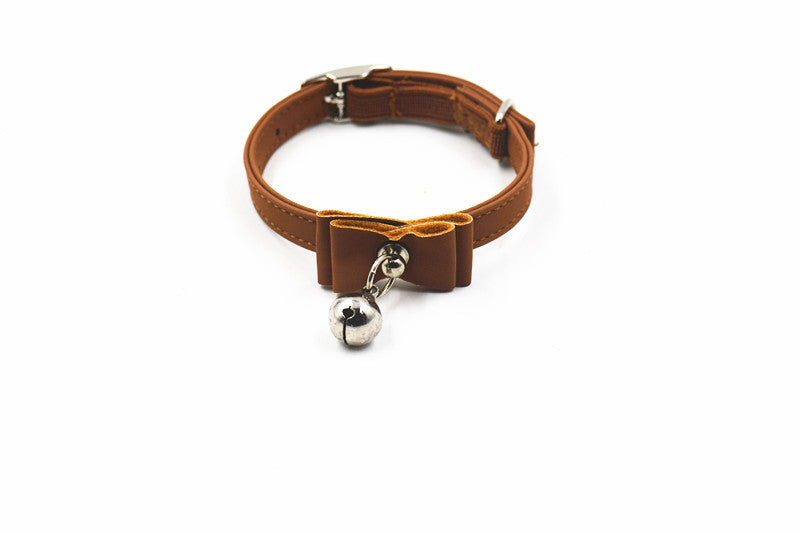 Charming Dog Collar with Bell & Bow Tie