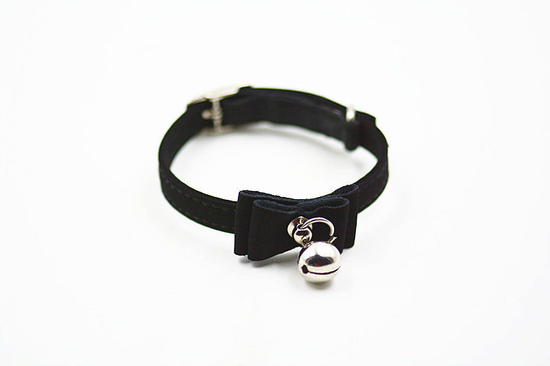 Charming Dog Collar with Bell & Bow Tie