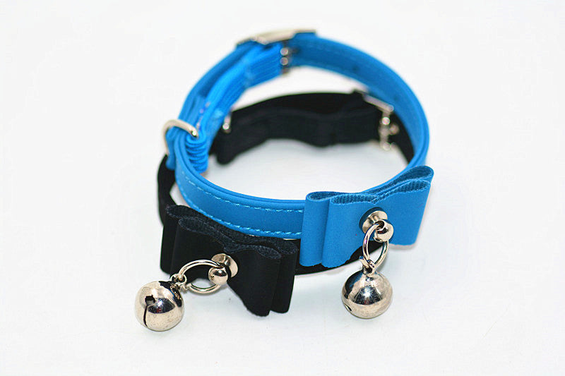 Charming Dog Collar with Bell & Bow Tie