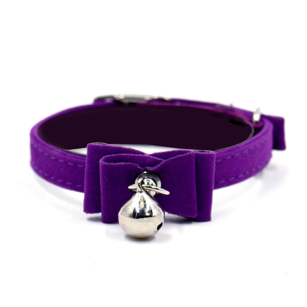 Charming Dog Collar with Bell & Bow Tie