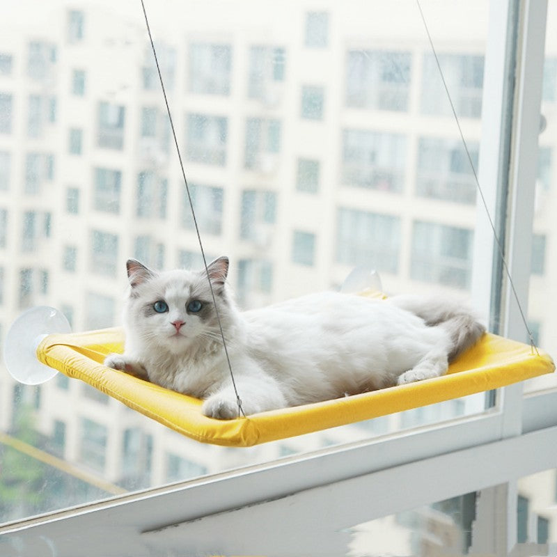 Mess-Free Cat Hammock for Sunny Window Lounging