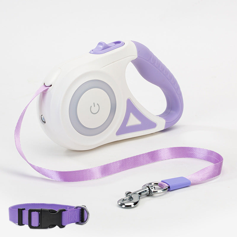 Bright Retractable Dog Leash Set for Everyday Adventures