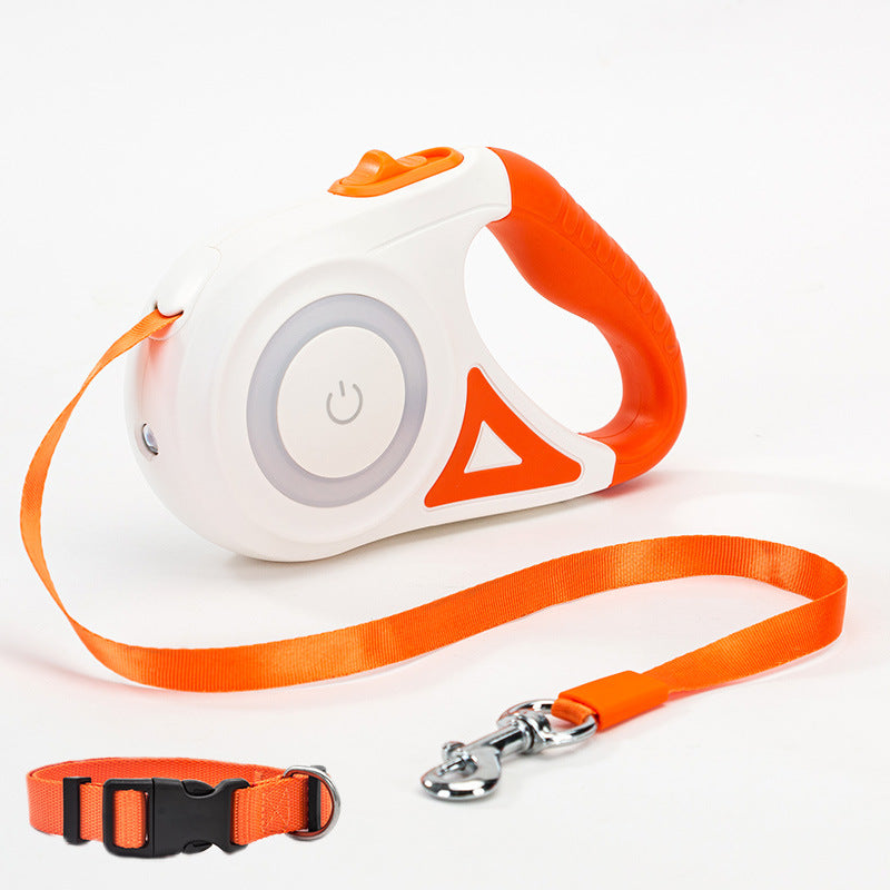 Bright Retractable Dog Leash Set for Everyday Adventures